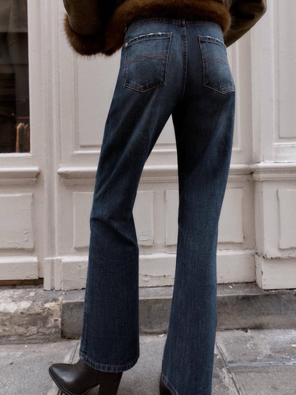 ZARA LOW RISE BOOTCUT JEANS - Picture 5 of 10